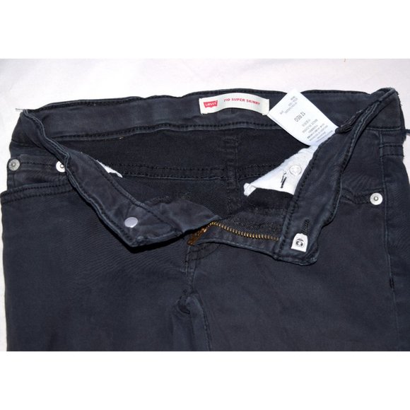 Levi's Black 710 Super Skinny Jeans size 12R - Picture 5 of 5